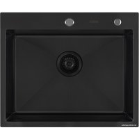 Кухонная мойка ARFEKA Eco AR 600*500 Black PVD Nano Decor