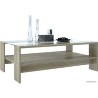 Журнальный столик НК-Мебель Лофт 2 со стеклом 75230161 (дуб сонома)