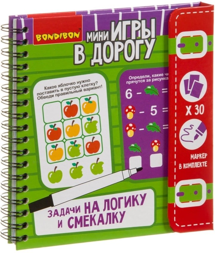 

Развивающая игра Bondibon Задачи на логику и смекалку ВВ3953