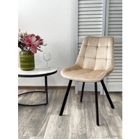 Стул M-City Onion 629M05270 (G062-03 светло-бежевый велюр/черный)