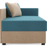 Тахта Олмеко Мальта М (жаккард, тесла деним/жаккард, тесла крем)