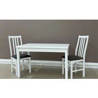 Кухонный стол North Forest Квадро 32 с тиснением (белый)