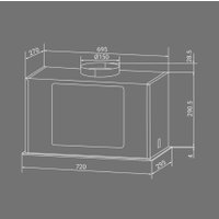 Кухонная вытяжка Hiberg VMF 8191 B