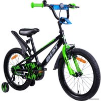 Детский велосипед AIST Pluto 20 (черный/зеленый, 2019)