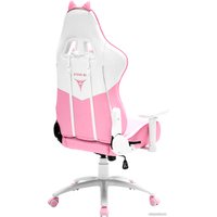 Игровое (геймерское) кресло Zone51 Kitty Meow (розовый/белый) в Солигорске