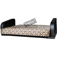 Диван Асмана Премьер (астра 10/кожзам коричневый)