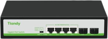 

Неуправляемый коммутатор Tiandy TC-P3S06 H/0402/AT/60