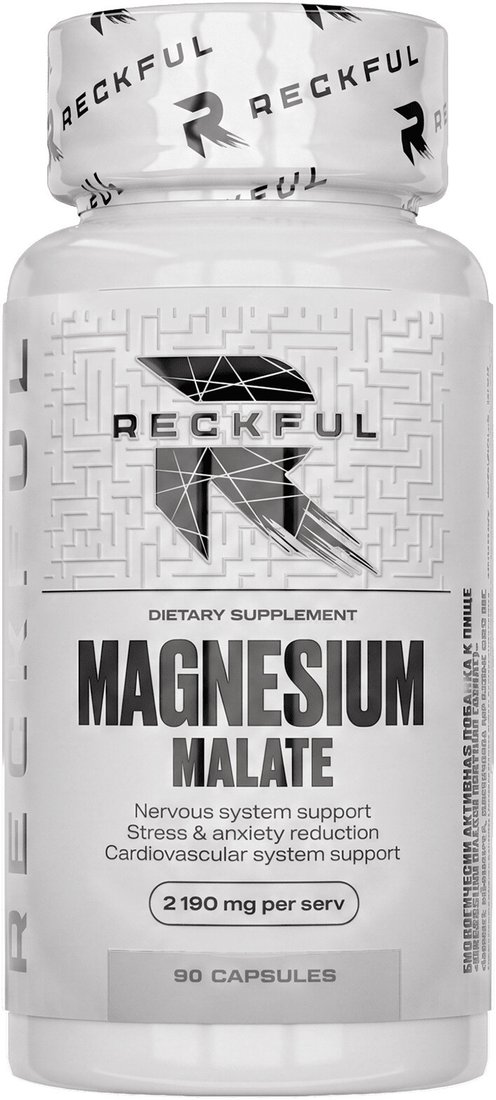 БАД Reckful Magnesium Malate (90 капсул)