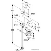 Смеситель Kludi Bozz 382630576