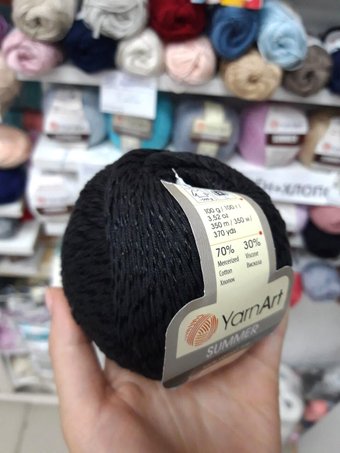 Yarnart Summer 17 100 г 350 м (черный)