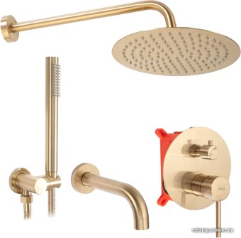 Душевая система  Rea Lungo Matt Gold REA-P6609
