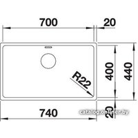 Кухонная мойка Blanco Andano 700-U