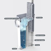 Швабра с отжимом Takara TSM-2C (серый)
