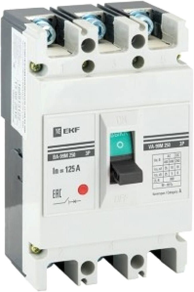 

Выключатель автоматический EKF PROxima ВА-99М 100125А 3P 35кА mccb99-100-125m