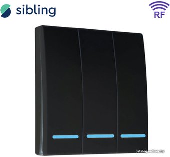 Умный выключатель Sibling Powerlight-M3B 3-канальный