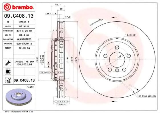 Brembo 09C40813