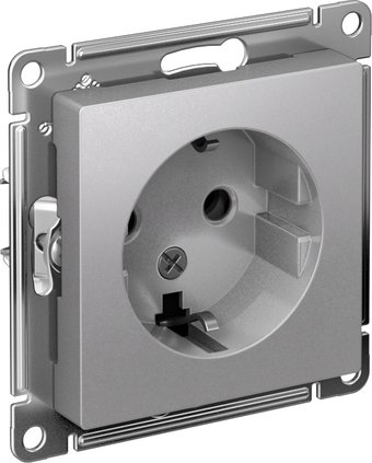 Розетка Systeme Electric AtlasDesign ATN000343 (алюминий)