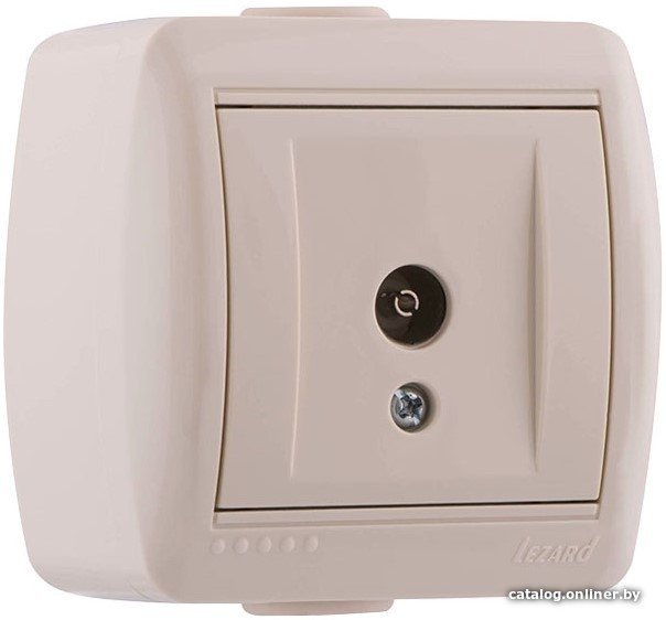 Розетка телевизионная Lezard Nata 710-0300-130 (кремовый)