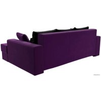 Угловой диван Mebelico Майами 15 114895 (правый, микровельвет, фиолетовый)