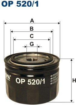 

Масляный фильтр Filtron OP 520/1