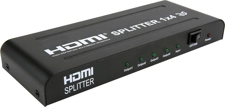 

Разветвитель USBTOP 1x4 HDMI PRO FullHD 1080P 3D