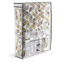 Комплект штор Amore Mio Блэкаут Печать 6ML 7222-03 150x270 73579 (бежевый)