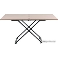 Стол-трансформер Levmar Compact (капучино глянец/черные опоры)
