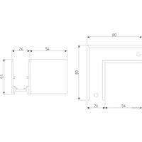 Коннектор питания шинопровода Elektrostandard Slim Magnetic угловой 85090/11 a062194 (черный)