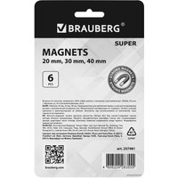 Набор магнитов BRAUBERG Super 237481 (6шт)