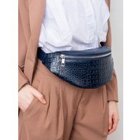 Сумка на пояс Franchesco Mariscotti 1-4618к (крокодил, океан NN)