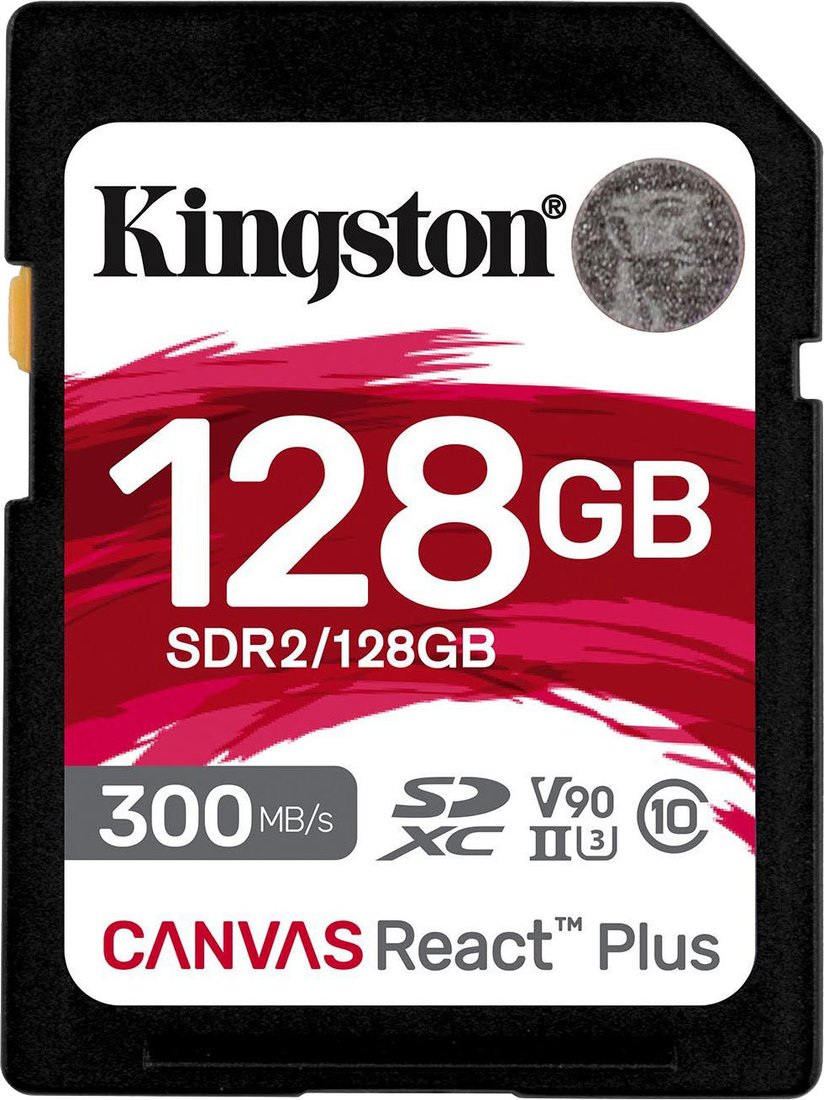 

Карта памяти Kingston Canvas React Plus SDXC 128GB