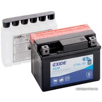 Мотоциклетный аккумулятор Exide ETX4L-BS (3 А·ч)