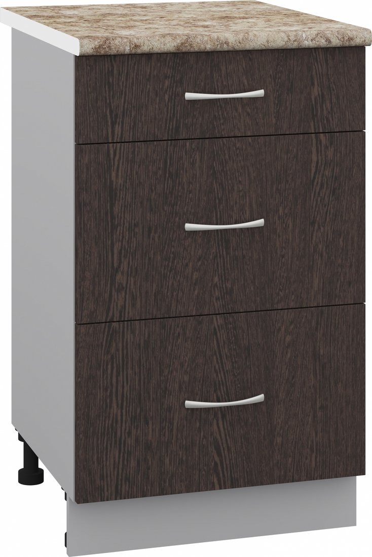 

Шкаф напольный Кортекс-мебель Корнелия Лира НШ50р3ш (венге/мадрид)