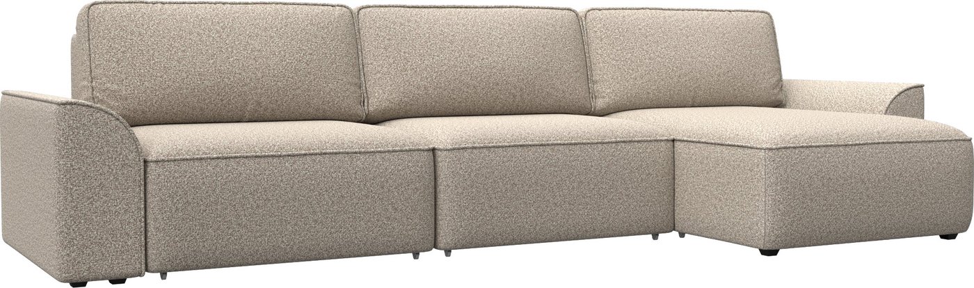 

Угловой диван Лига диванов Лига-048 НПБ Лонг универсальный 128373 (велюр Ness 04 бежевый)