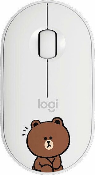 

Мышь Logitech M350 Pebble Line Friends Brown (белый)