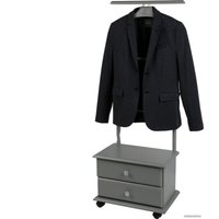 Стойка для одежды Мебелик с ящиками на колесах В 23Н (серый)