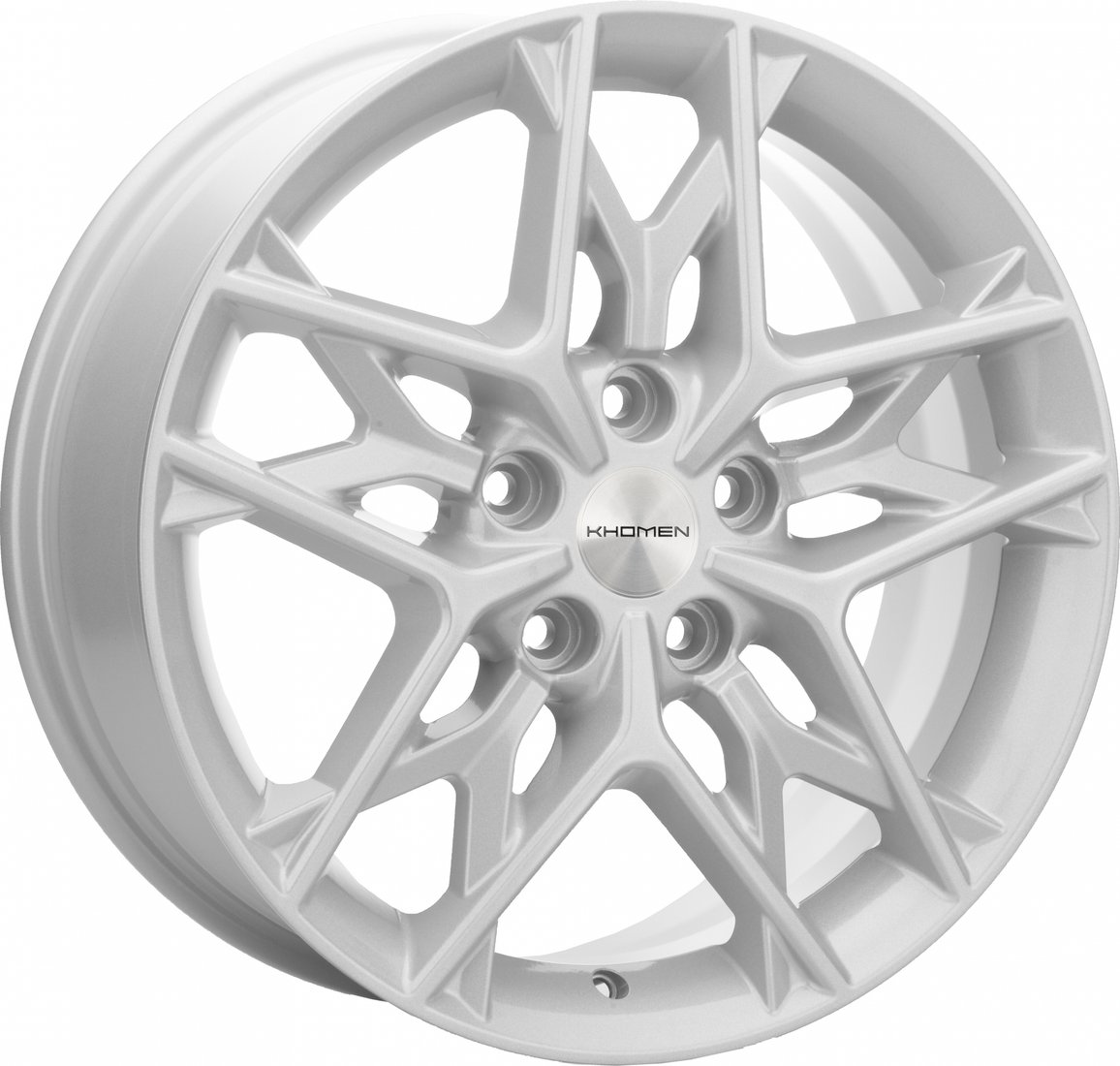 

Литые диски Khomen KHW1709 Optima 17x7" 5x114.3мм DIA 67.1мм ET 50мм F-Silver