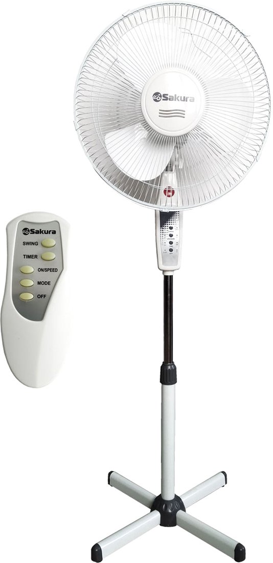

Вентилятор Sakura SA-16BK (белый/серый)