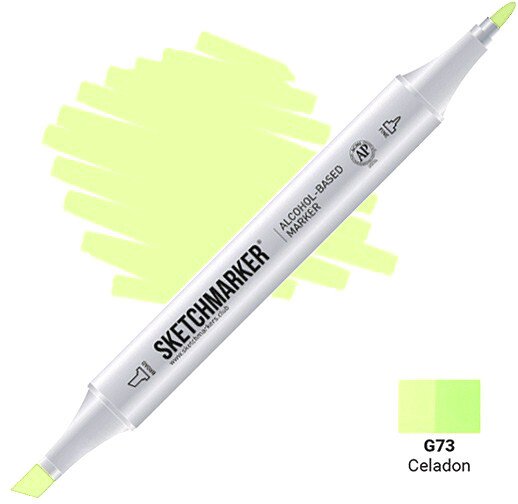 

Маркер художественный Sketchmarker Двусторонний G73 SM-G73 (селадон)