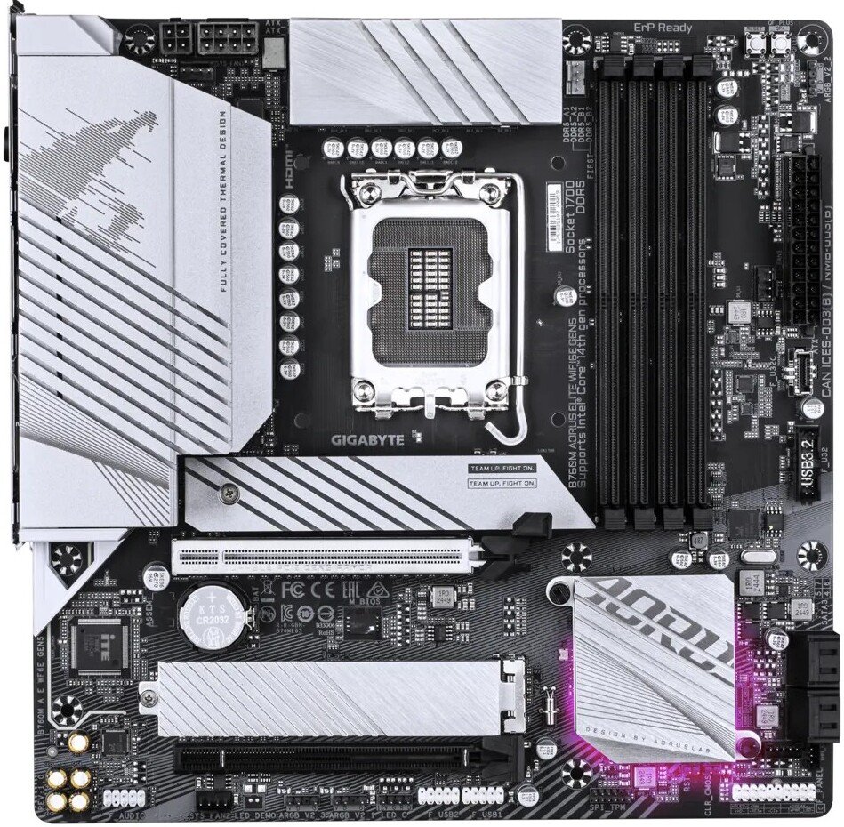 

Материнская плата Gigabyte B760M Aorus Elite WiFi6E Gen5