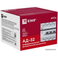 Дифференциальный автомат EKF PROxima АД-32 3P+N 40А30мА DA32-40-30-4P-pro