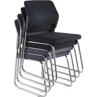 Офисный стул SitUp Sky black Chrome (сетка Black/Black)