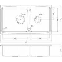 Кухонная мойка Oulin S-8203