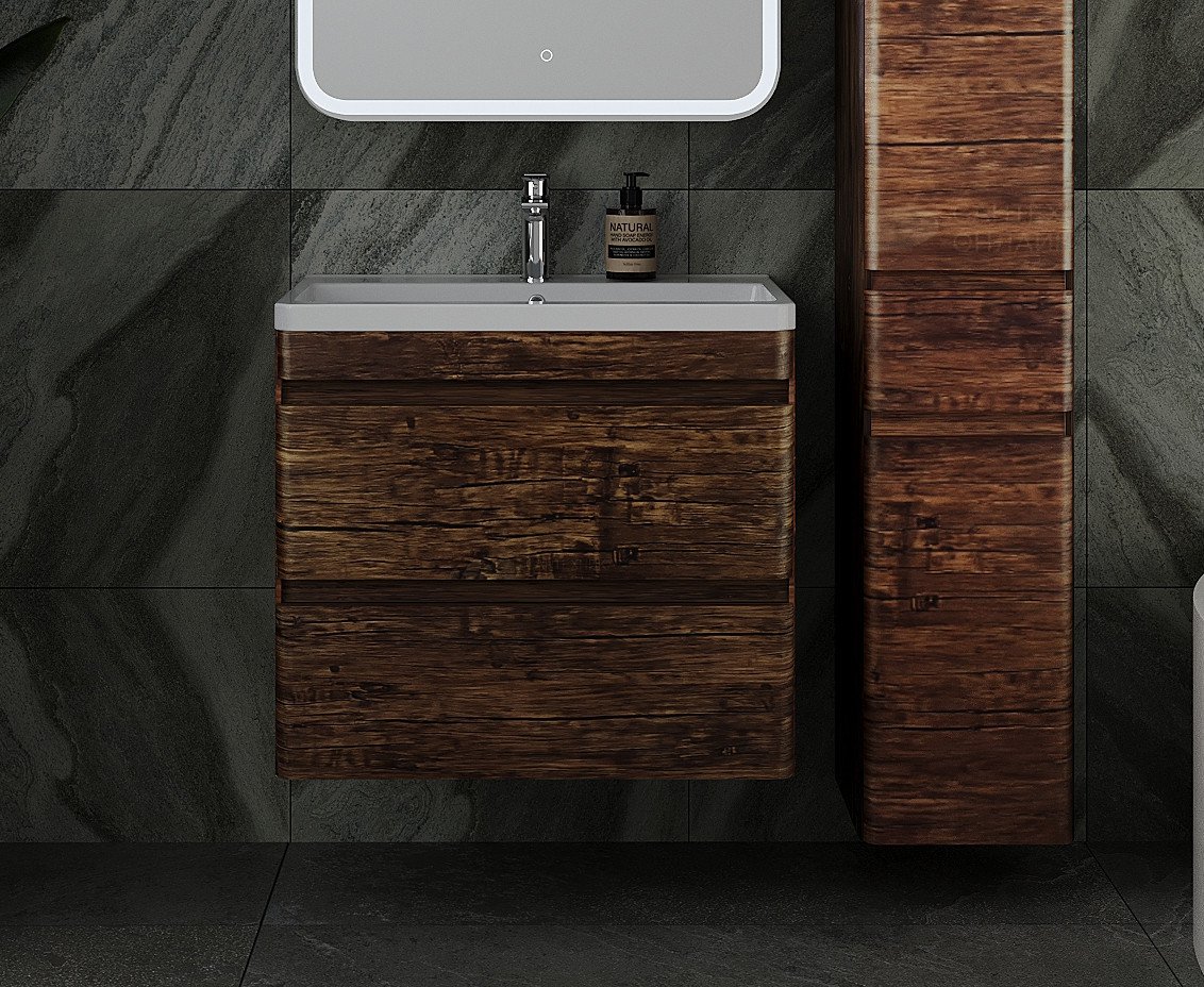 

Symbolite Тумба под умывальник Атлантика 70 Люкс Plus (подвесная, старое дерево)