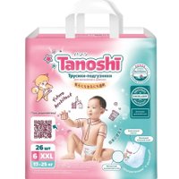 Трусики-подгузники Tanoshi Baby Pants XXL 17-25 кг (26 шт)