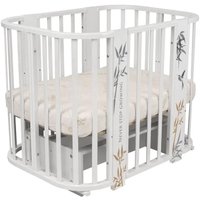 Классическая детская кроватка Indigo Green Line 5 в 1 поперечный маятник (бамбук)