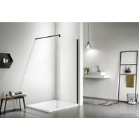 Душевая стенка Aquatek AQ WIW 09020BL 90x200 (черный/прозрачное стекло)