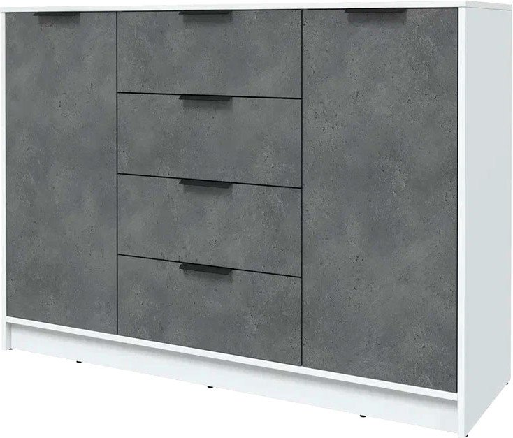 

Тумба Интерлиния Концепт КТ-Т140 (бетон портленд/белый платинум)