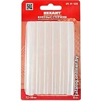 Клеевые стержни Rexant 09-1220 (12 шт, прозрачный)