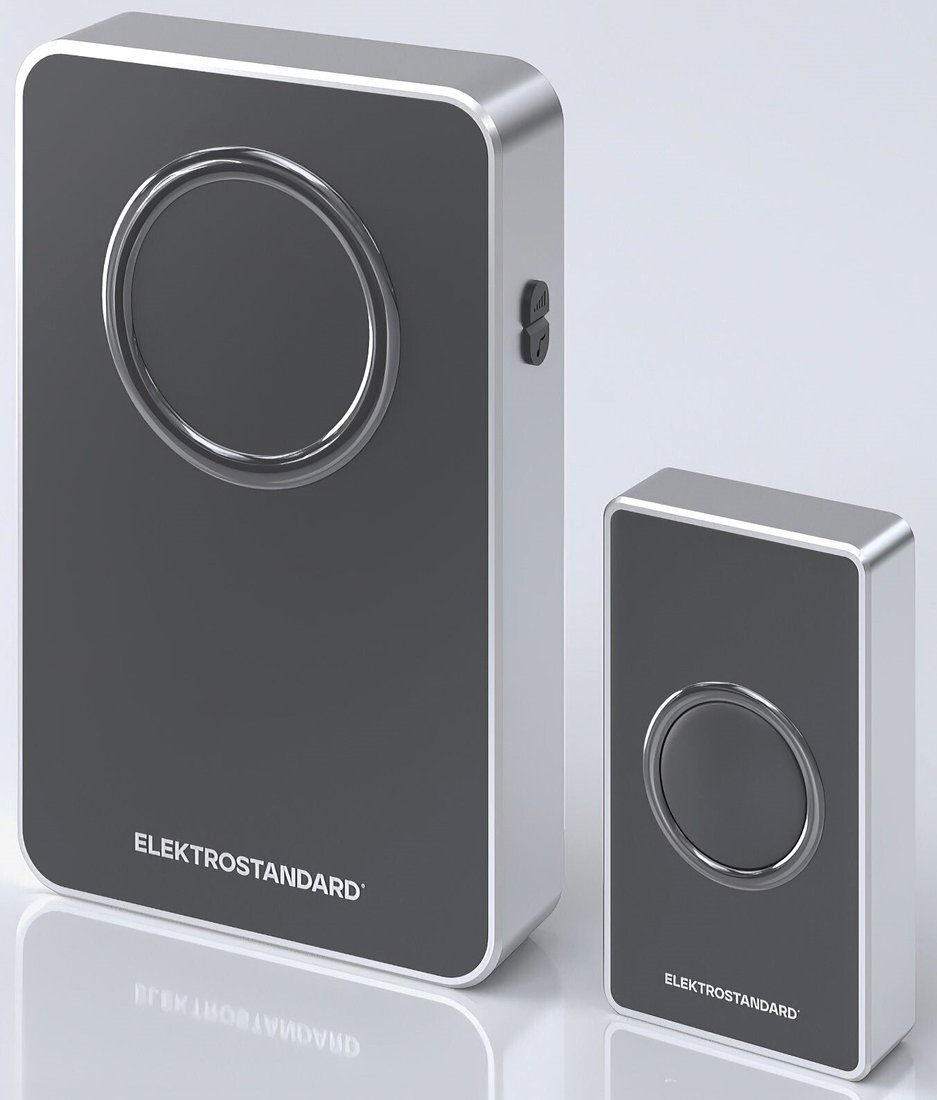 

Беспроводной дверной звонок Elektrostandard DBQ27M WL 38M (черный/серебро)